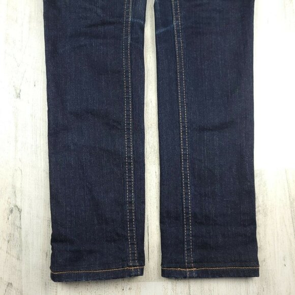 MEK DNM By Moscow Cigarette Bootcut Jeans Dark Wash Size 28x34 EUC - Picture 4 of 11